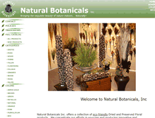 Tablet Screenshot of naturalbotanicals.net